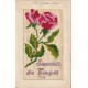 88 SOUVENIR DES VOSGES. Roses brodées avec fils de Soie sur voile en 1916