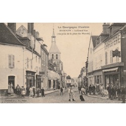 89 BRIENON SUR ARMANCON. Grand Rue Tabac Charcuterie Café de la Place et hôtel de la Halle