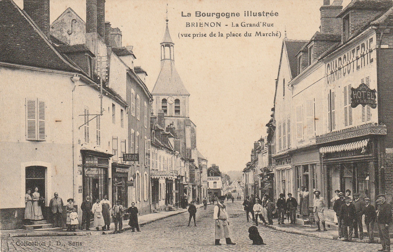 89 BRIENON SUR ARMANCON. Grand Rue Tabac Charcuterie Café de la Place et hôtel de la Halle