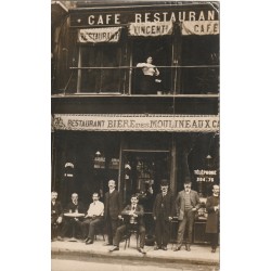 Photo cpa à IDENTIFIER. Café Restaurant " VICENTI " peut-être à Issy-les-Moulineaux (92) pour Paris Vaugirard