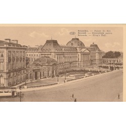 Lot de 5 cpa 51 BRUXELLES. Palais du Roi & Justice, Place Royale, Colonne Congrès, Grand'Place