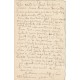 Exceptionnelle Carte peinte à la main. Le Pierrot au clair de Lune se désaltérant par Ludie 1912