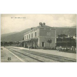 carte postale ancienne 01 GEX. La Gare