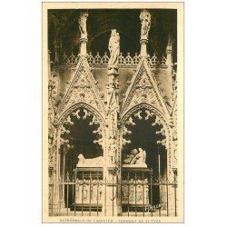 carte postale ancienne 22 TREGUIER. Cathédrale Tombeau de Saint-Yves 1946. Tampon Colonie "" Les Calots Verts "" à Plougrescant