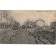 77 MONTHYON. Attelage et Train dans la Gare 1933