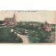 Lot 7 cpa 76 BONSECOURS. Eglise avec Monument Jeanne d'Arc, Tramway, Raidillon