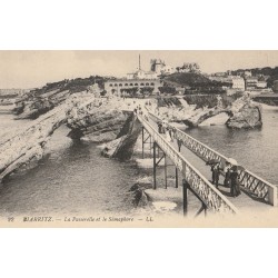 Lot 17 cpa 64 BIARRITZ. Sémaphore, Port Vieux, Tunnel, Côte Basques, Train Tramway, Villa Belza, Rocher Vierge Basta...