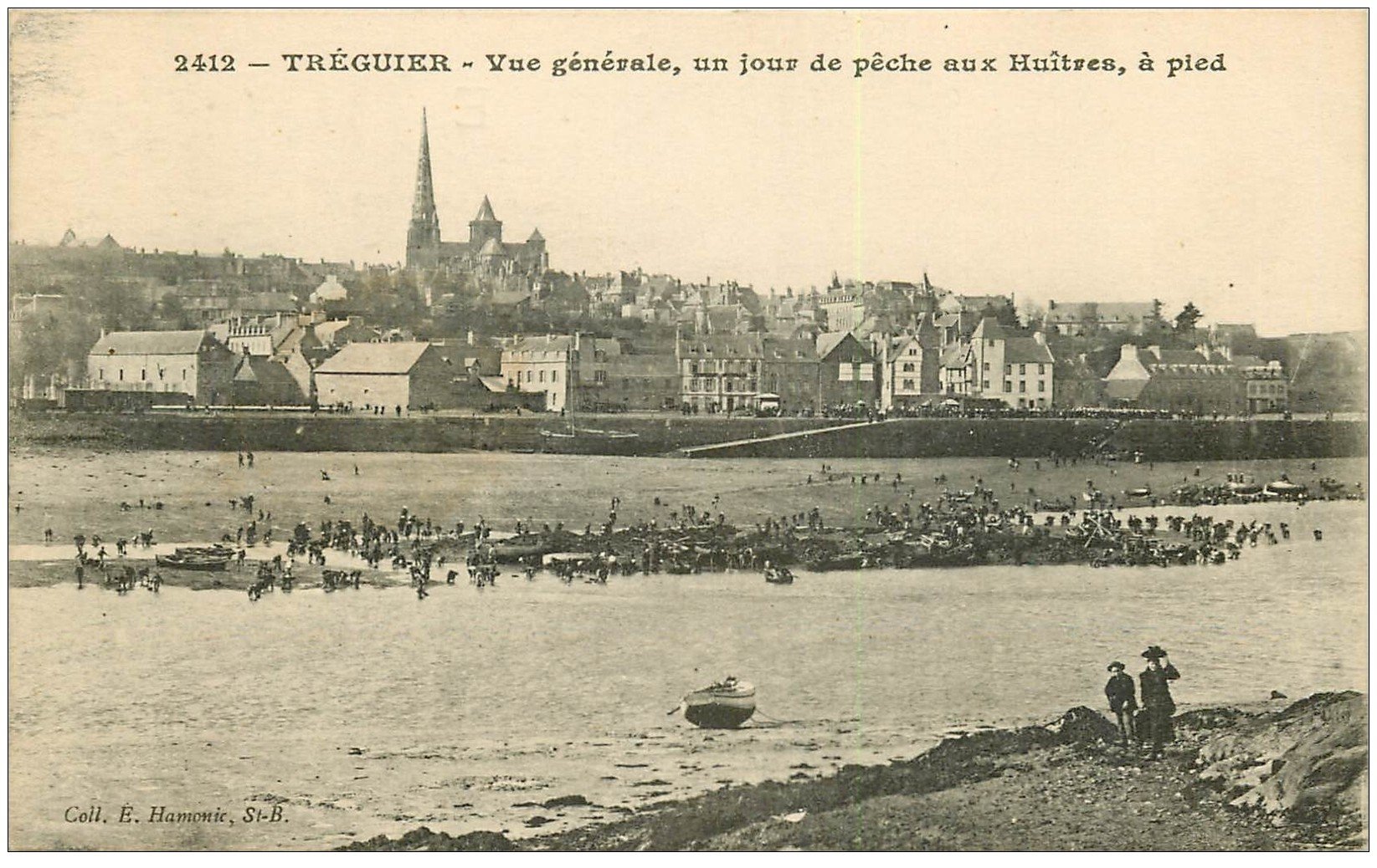 22 TREGUIER. Un jour de Pêche aux Huîtres à pied