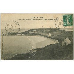 carte postale ancienne 22 TRESTRIGNEL. La Plage 1908