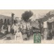 Tunisie. KAIROUAN La Grand' Rue 1912 avec un âne au Marché
