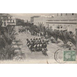 Tunisie. SFAX Retour de Kasserine Cavaliers militaires 1909
