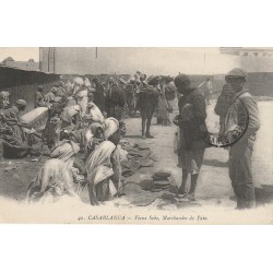 MAROC. Casablanca Vieux Soko marchandes de Pain 1915