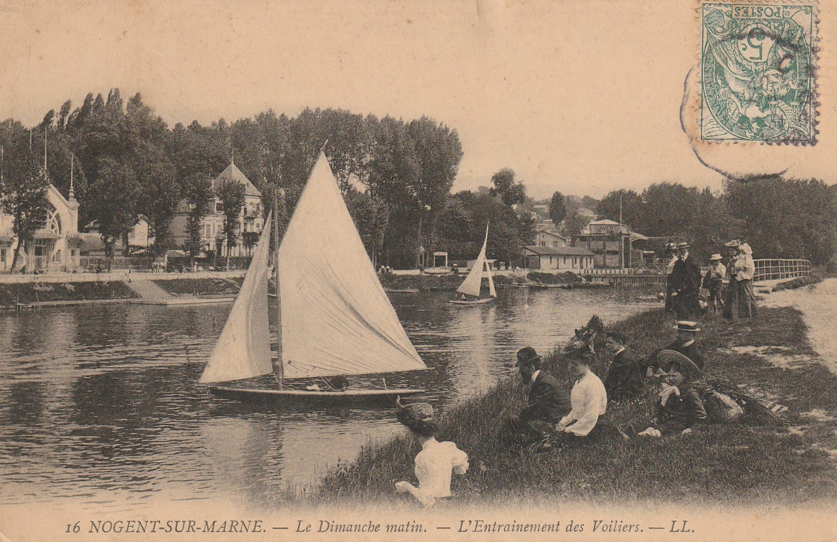 94 NOGENT SUR MARNE. L'Entrainement des Voiliers 1907