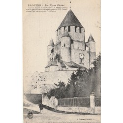 77 PROVINS. La Tour César petite animation 1917