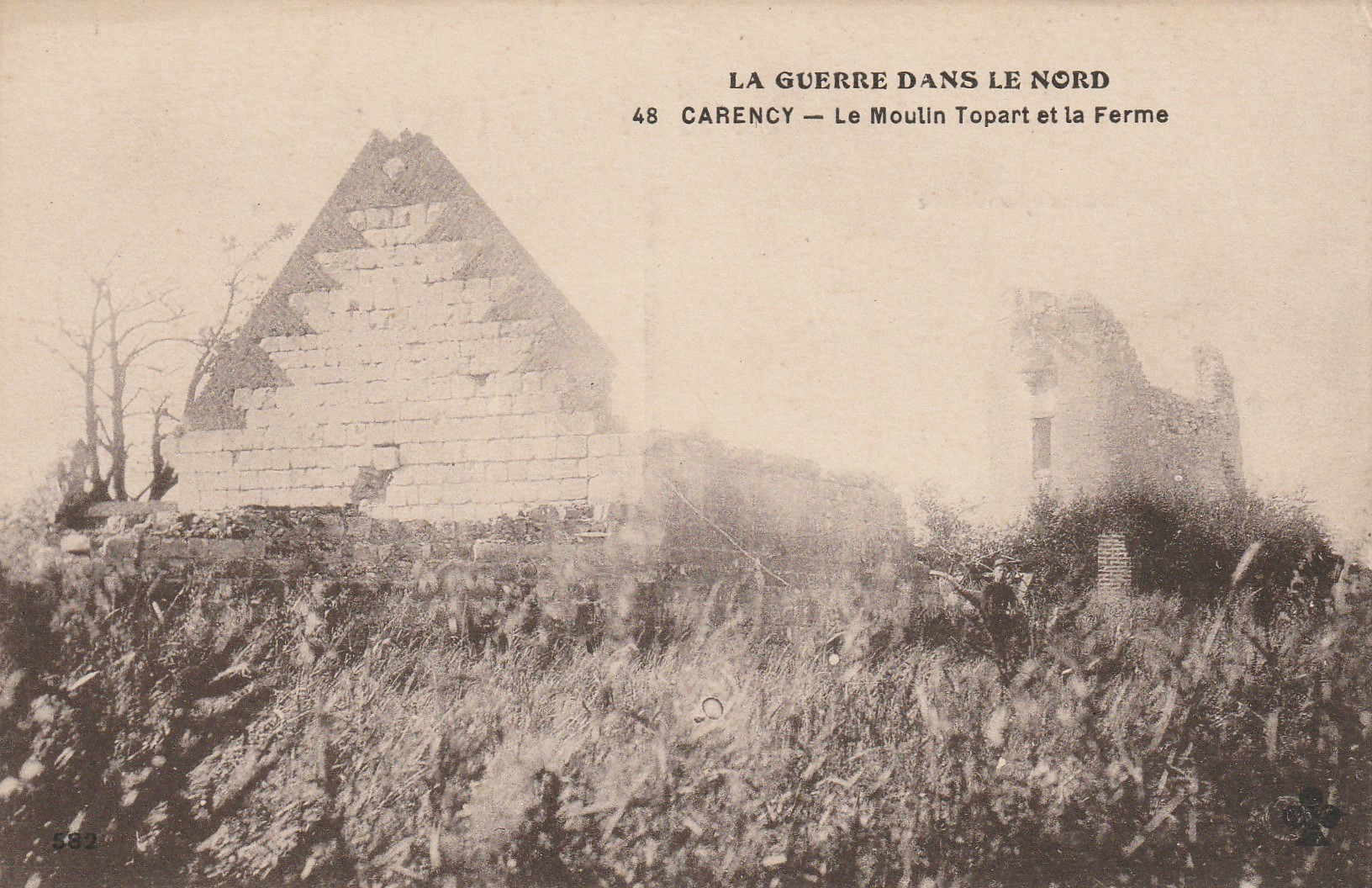 62 CARENCY. Le Moulin Topart et la Ferme