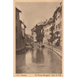 74 ANNECY. La Venise Savoyarde Quai de l'Île 1938