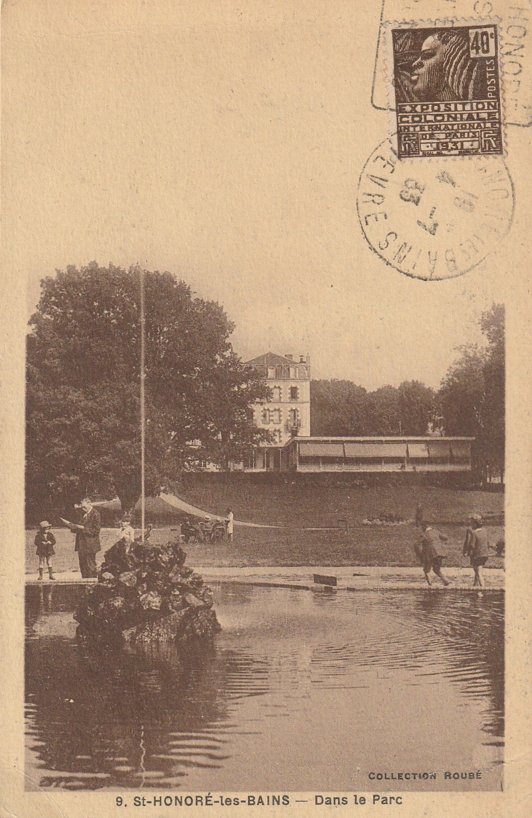 58 SAINT-HONORE-LES-BAINS. Enfants dans le Parc 1933