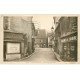 carte postale ancienne 03 MONTLUCON. Rue Porte Bretonnie. Patisserie et Machines à coudre 1936