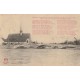 89 SENS. Le Vieux Pont inondations de 1910. Véritable ajoutis étiquette de luxe Chapuis