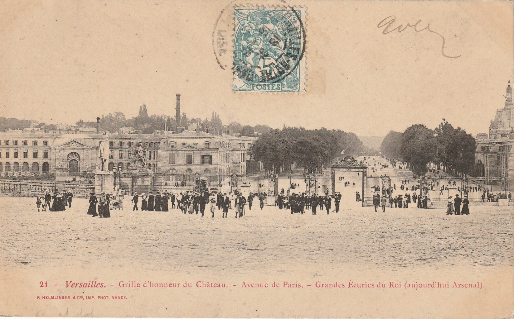 5 x cpa 78 VERSAILLES. Château av de Paris, Petit-Trianon, Laiterie, Pavillon Musique et Tour Malborough
