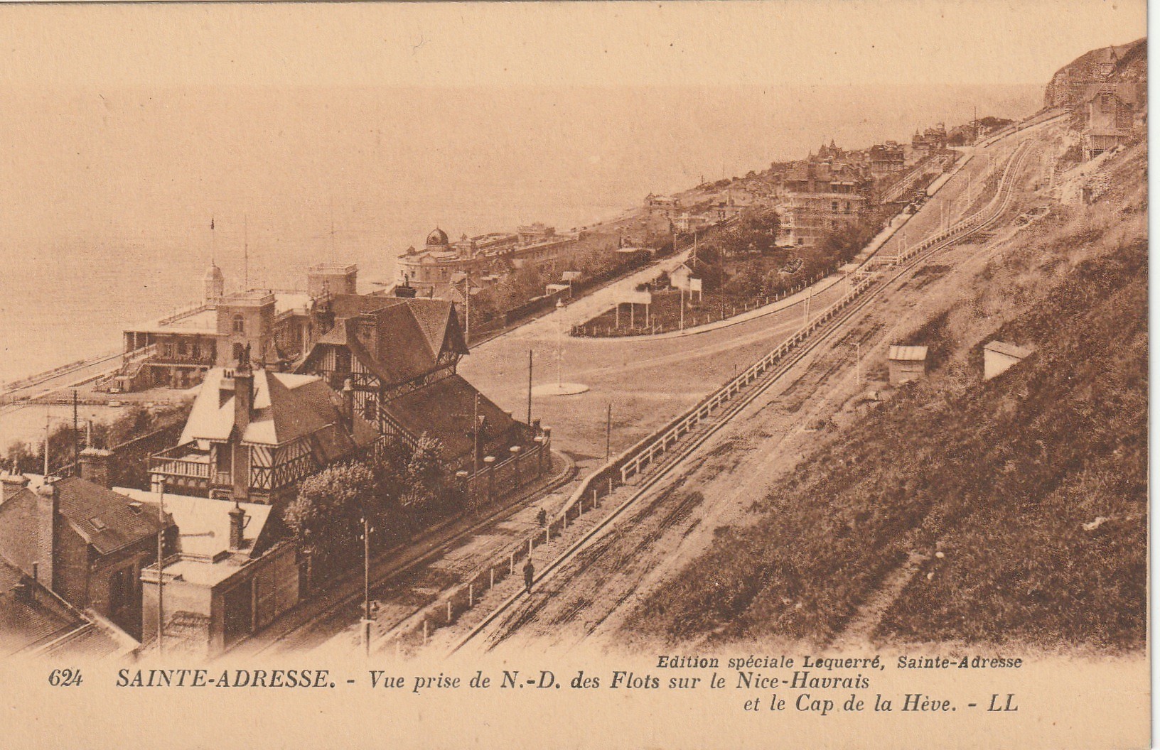 76 SAINTE-ADRESSE. Notre-Dame des Flots sur le Nice-Havrais et Cap de la Hève