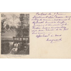 86 CROUTELLE. Château de la Motte Vallée de Mézeau 1901 petite écluse