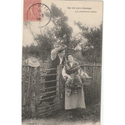 Métiers PAYSANS La vie aux Champs. Les premières cerises 1906