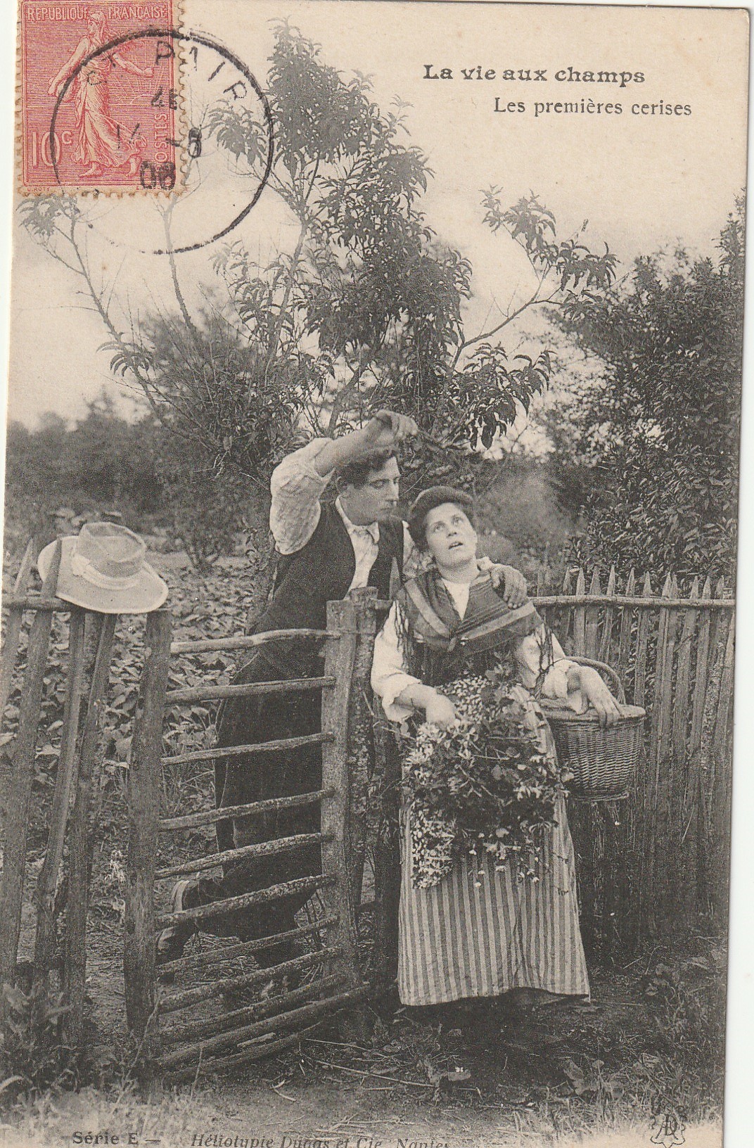 Métiers PAYSANS La vie aux Champs. Les premières cerises 1906