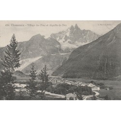 74 CHAMONIX MONT-BLANC. Village des Praz et Aiguille du Dru