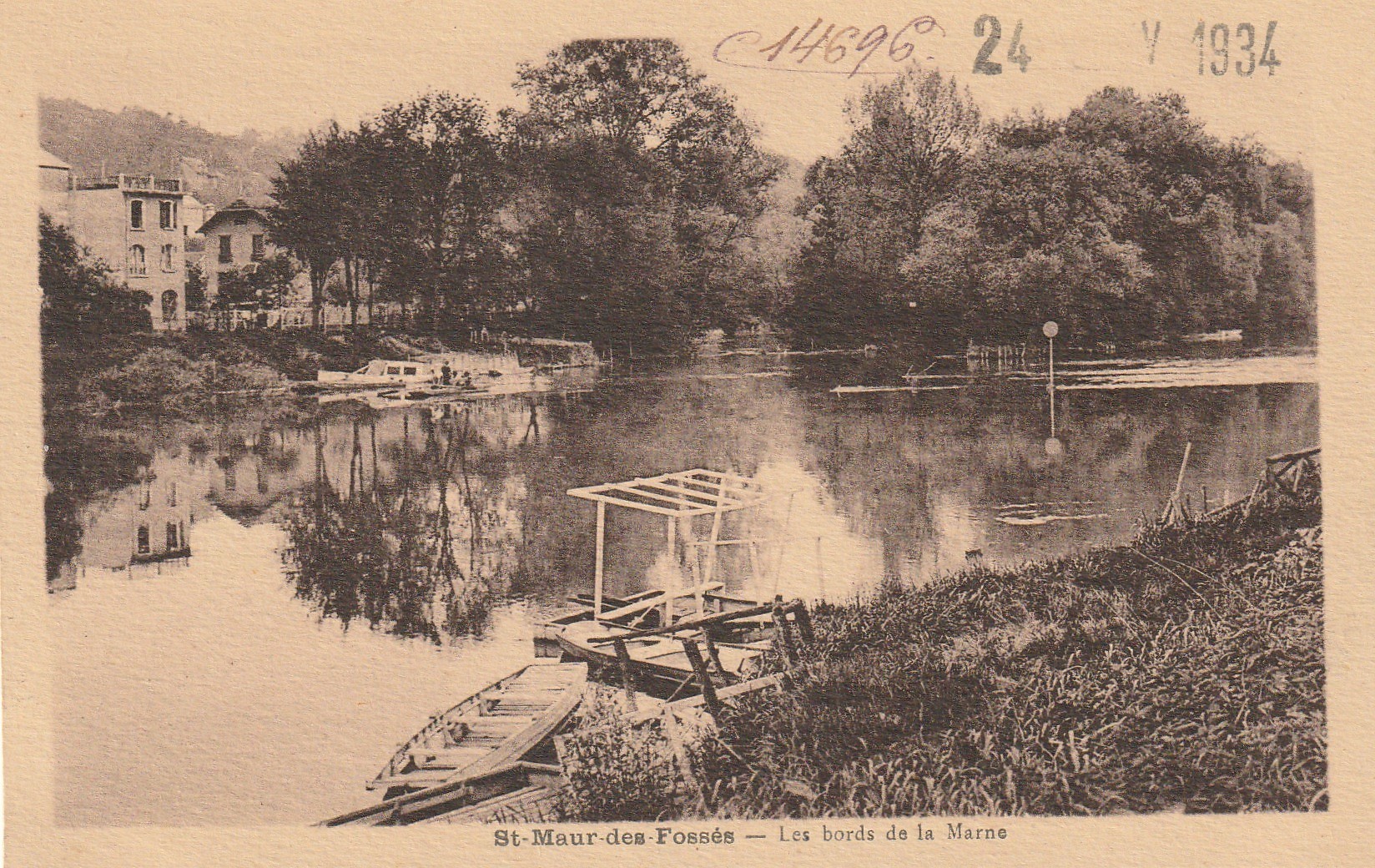 94 SAINT-MAUR-DES-FOSSES. Les bords de la Marne 1934