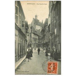 03 MONTLUCON. Rue Porte Saint-Pierre 1911. Magasin Cartes Postales et Photos