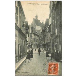 carte postale ancienne 03 MONTLUCON. Rue Porte Saint-Pierre 1911. Magasin Cartes Postales et Photos