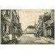 carte postale ancienne 77 NEMOURS Magasin de Cartes Postale Le Journal rue du Château. Verso calendrier 1935
