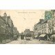 carte postale ancienne 77 FONTAINEBLEAU. Place de l'Etape 1907 Café de l'Union (défauts)