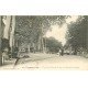 carte postale ancienne 77 FONTAINEBLEAU. Avenue du Chemin de Fer et descente de la Gare