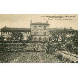 carte postale ancienne 77 AVON. Ecole des Pupilles Uruguay-France. Bâtiment principal et Jardin