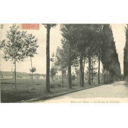 carte postale ancienne 77 BRAY-SUR-SEINE. Route de Provins 1906