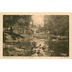 carte postale ancienne 03 MONTMARAULT. Pont sur la Bouble 1939