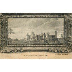 carte postale ancienne 77 BLANDY-LES-TOURS. Chateau féodal en Tableau