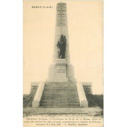 carte postale ancienne 77 BARCY. Monument Bataille de l'Ourcq