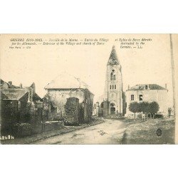 carte postale ancienne 77 BARCY. Eglise détruite