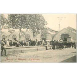 carte postale ancienne 03 MOULINS. 10° Chasseurs l'Abreuvoir des Chevaux