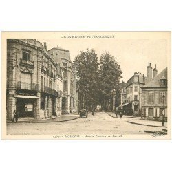 carte postale ancienne 03 MOULINS. Avenue de Banville. Banque Régionale du Centre