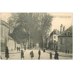 carte postale ancienne 03 MOULINS. Avenue de la Gare 1905