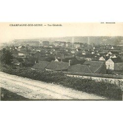 carte postale ancienne 77 CHAMPAGNE-SUR-SEINE. Vue générale