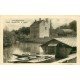 carte postale ancienne 77 CRECY-EN-BRIE. Vieux Moulin sur le Morin. Carte Photo émaillographie