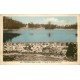 carte postale ancienne 77 CHAUMES-EN-BRIE. Etang du Château du Vivier 1939