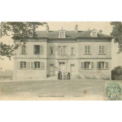 carte postale ancienne 77 CANNES-ECLUSE. La Mairie animation 1906