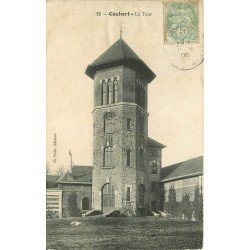 carte postale ancienne 77 COUBERT. La Tour 1906. Carte légèrement vaguelée