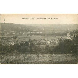 carte postale ancienne 77 CHAMIGNY. Village 1933